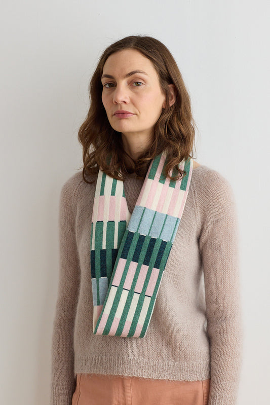 Circle Scarf "Harbour" - Willow & Seashell