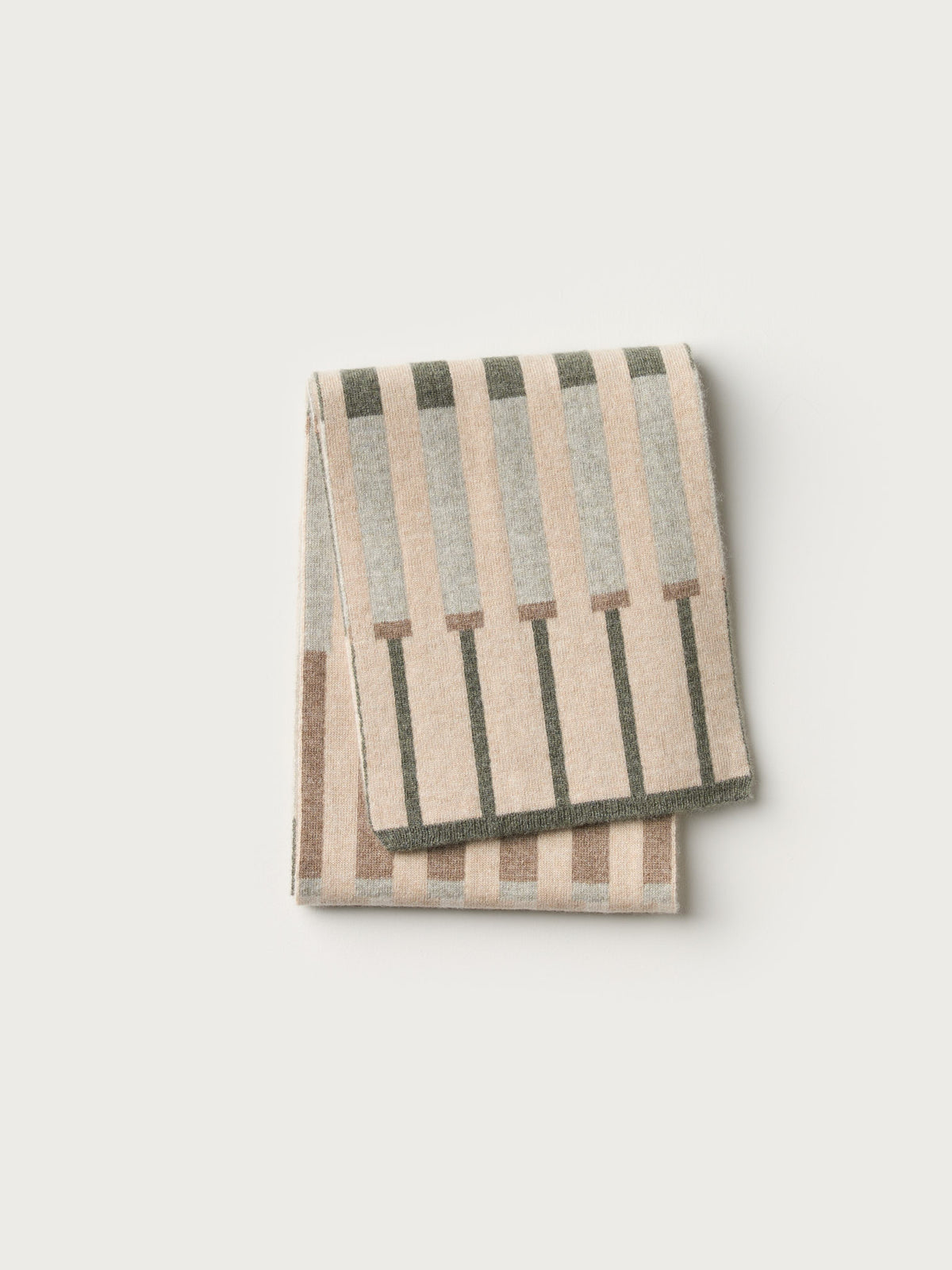 Small Scarf "Harbour" - Oat, Moss, Birch
