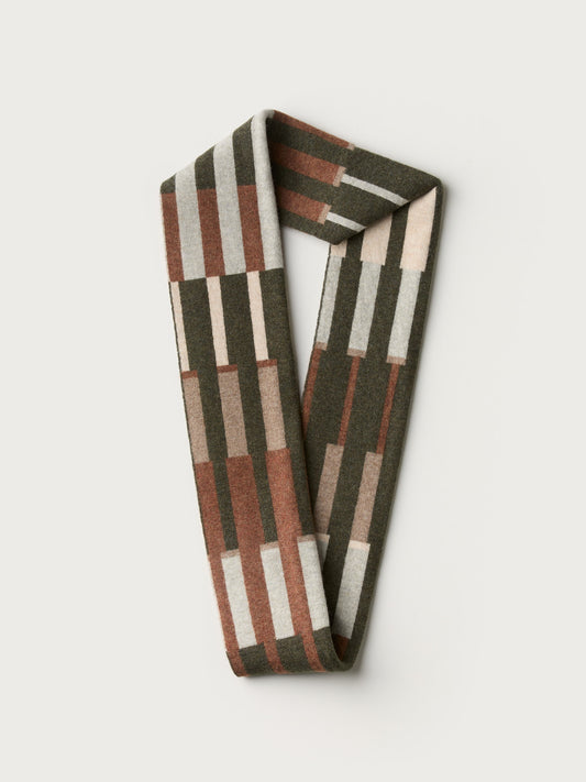 Circle Scarf "Harbour" - Nettle, Hazelnut, Wren