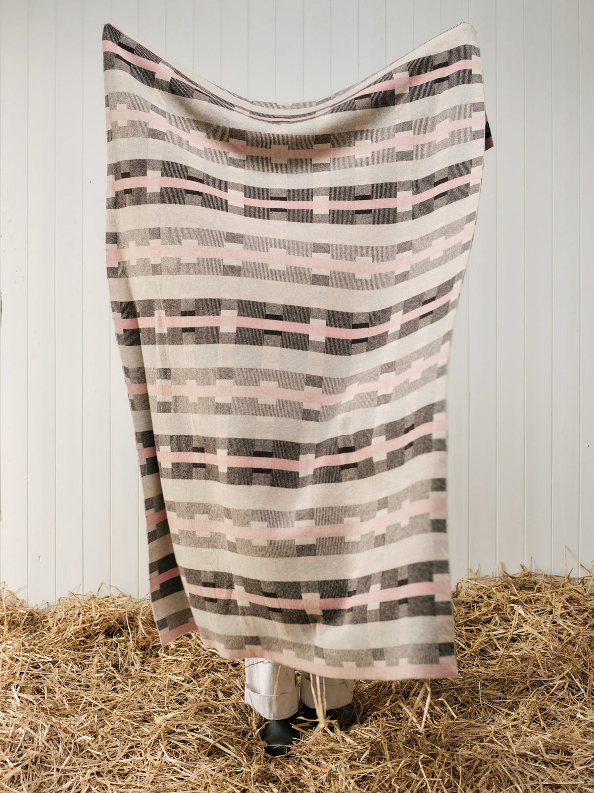 Blanket "Stockholm" - Oat, Loam, Sweetpea