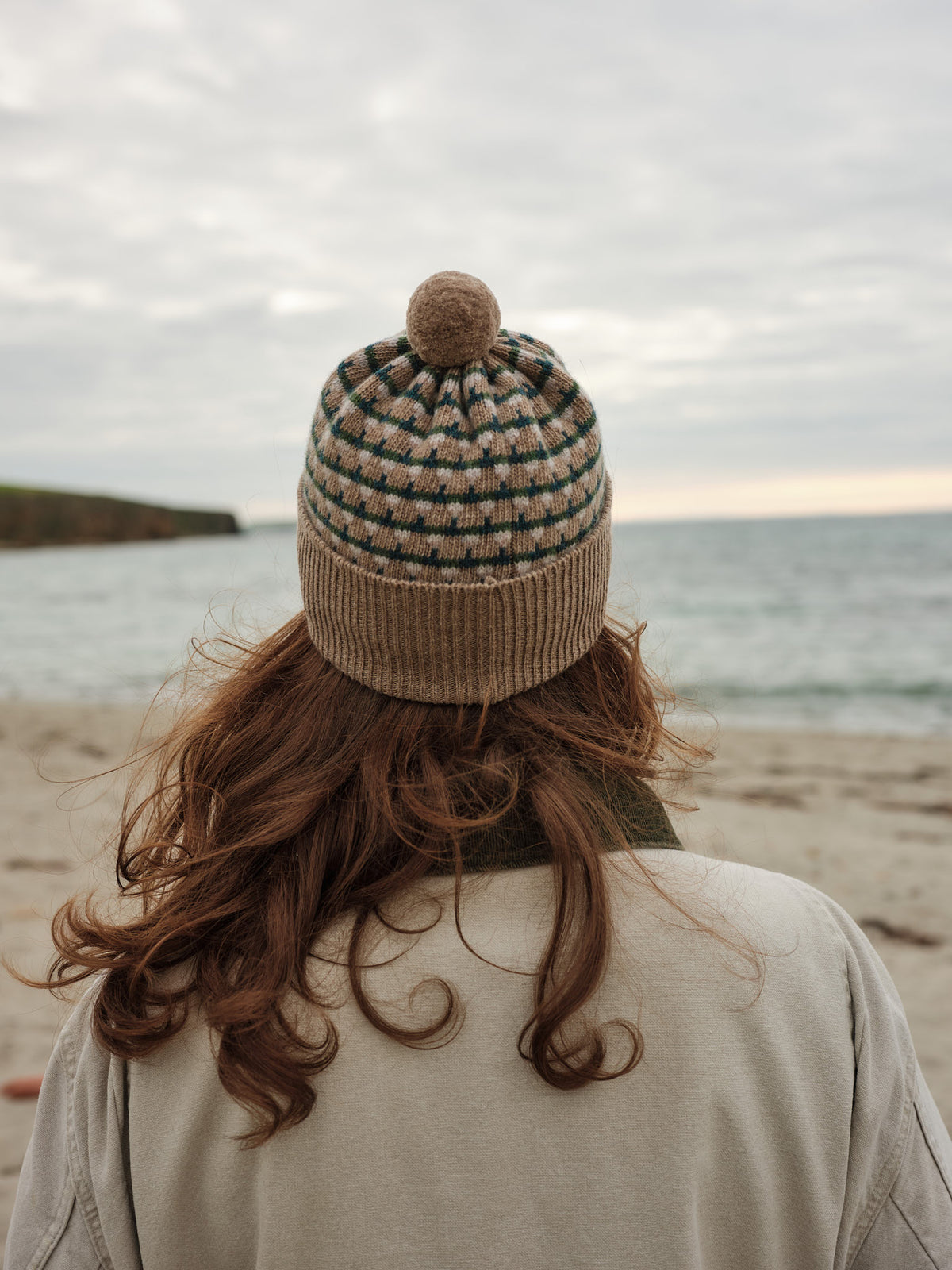 Pom Hat "Basket" - Wren, Ink, Pine