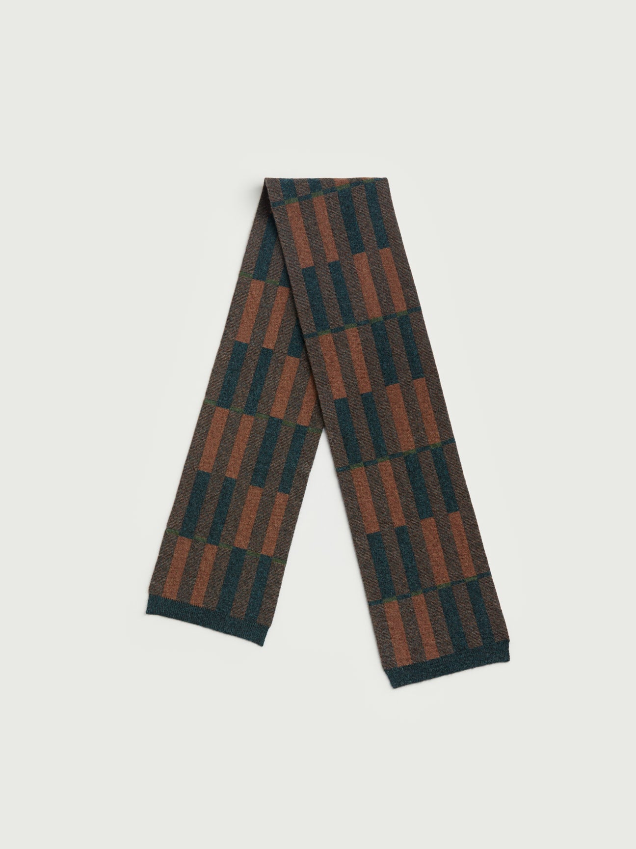 Small Scarf "Garden" - Hazelnut & Ink (PRE-ORDER)