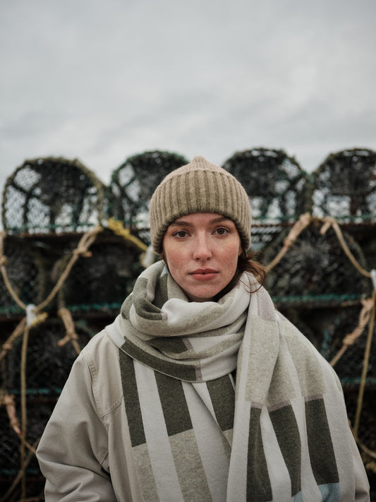 Scarf "Harbour" - Paper, Moss, Haar