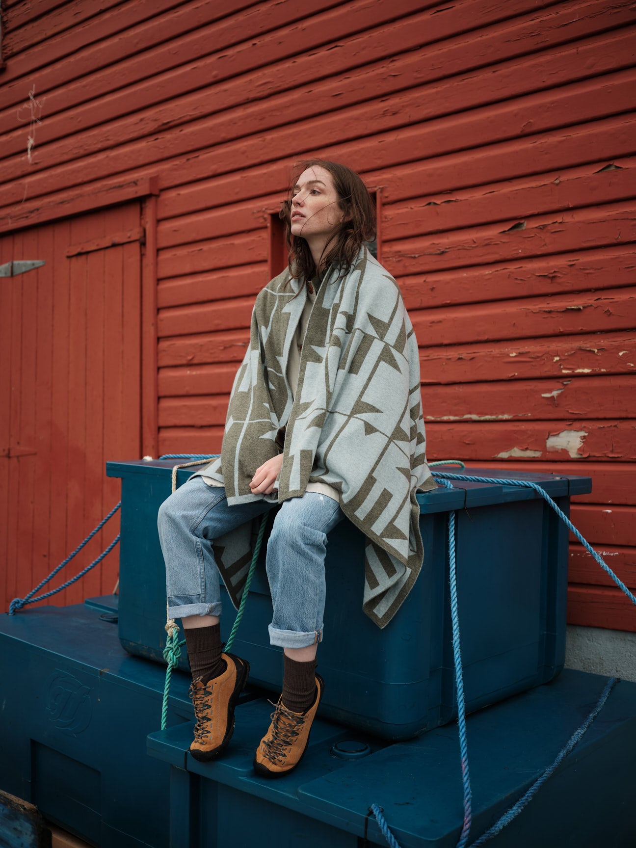 Blanket "Keel" - Moss & Haar