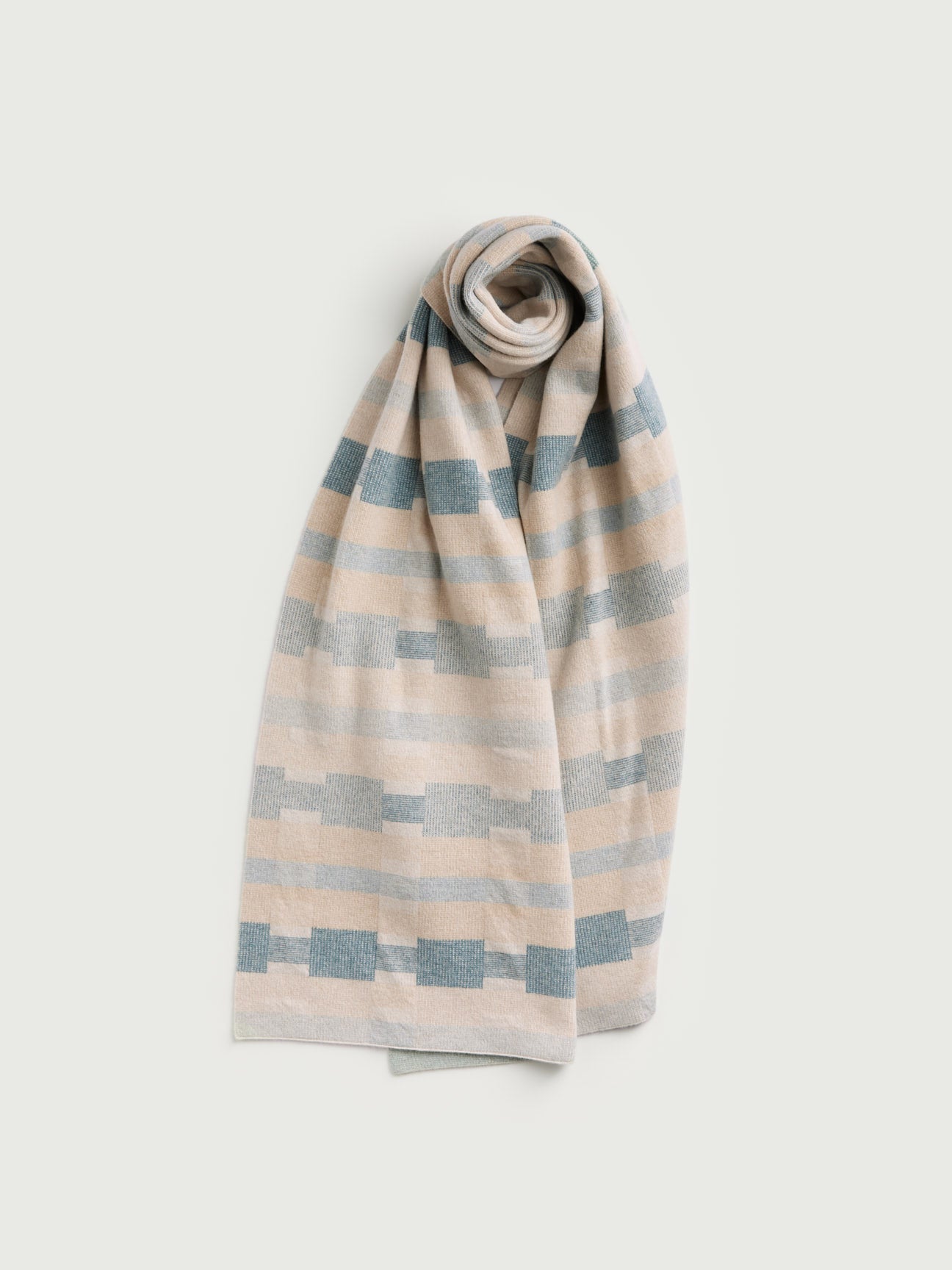 Scarf "Stockholm" - Swansdown, Oat, North Sea (Pre-Order, delivery from 26th January)