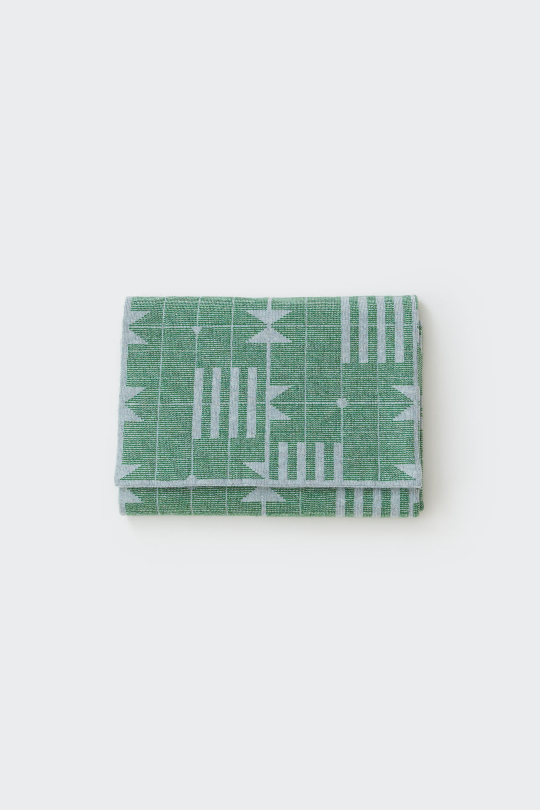 Mini Blanket "Dovetail" - Haar + Oxide Green