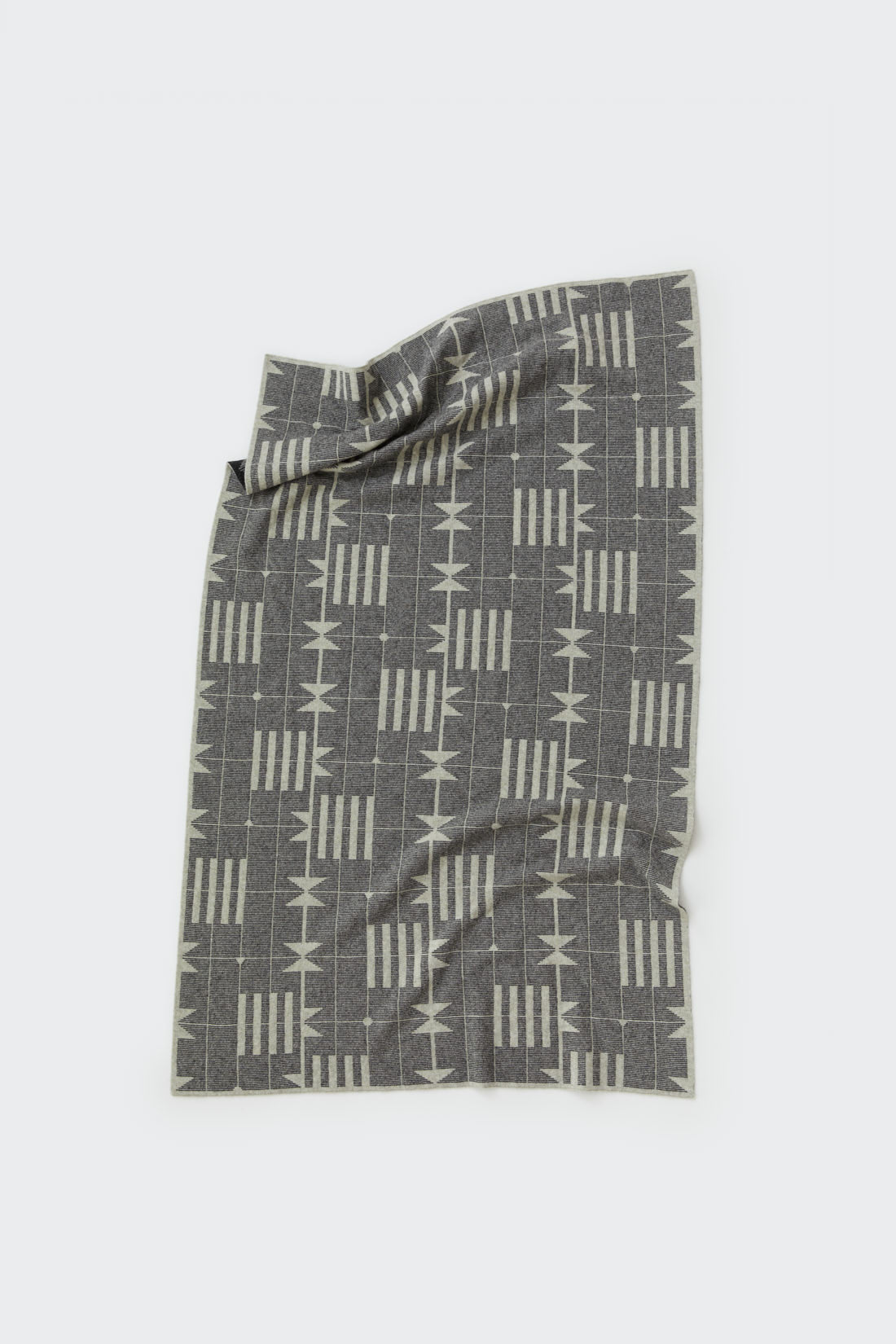 Mini Blanket "Dovetail" - Charcoal + Birch