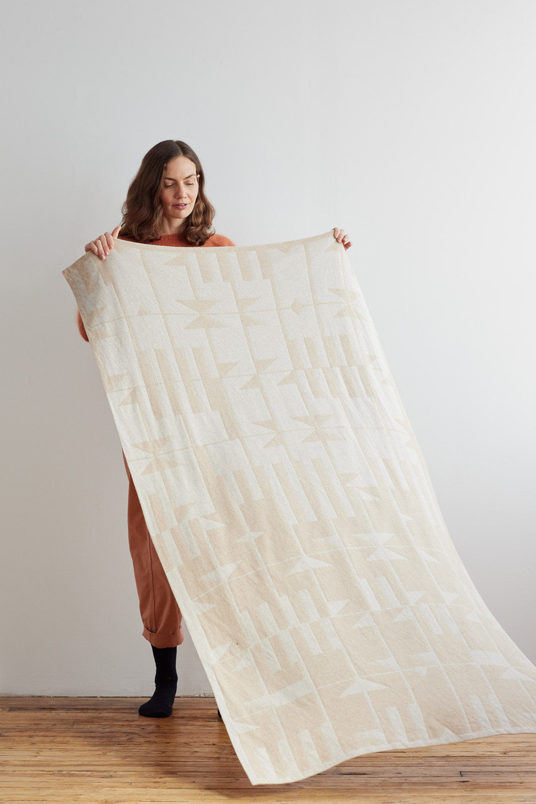 Blanket "Keel" - Oatmeal & Swansdown