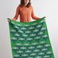 Blanket "Faro" - Oxide Green & Seashell
