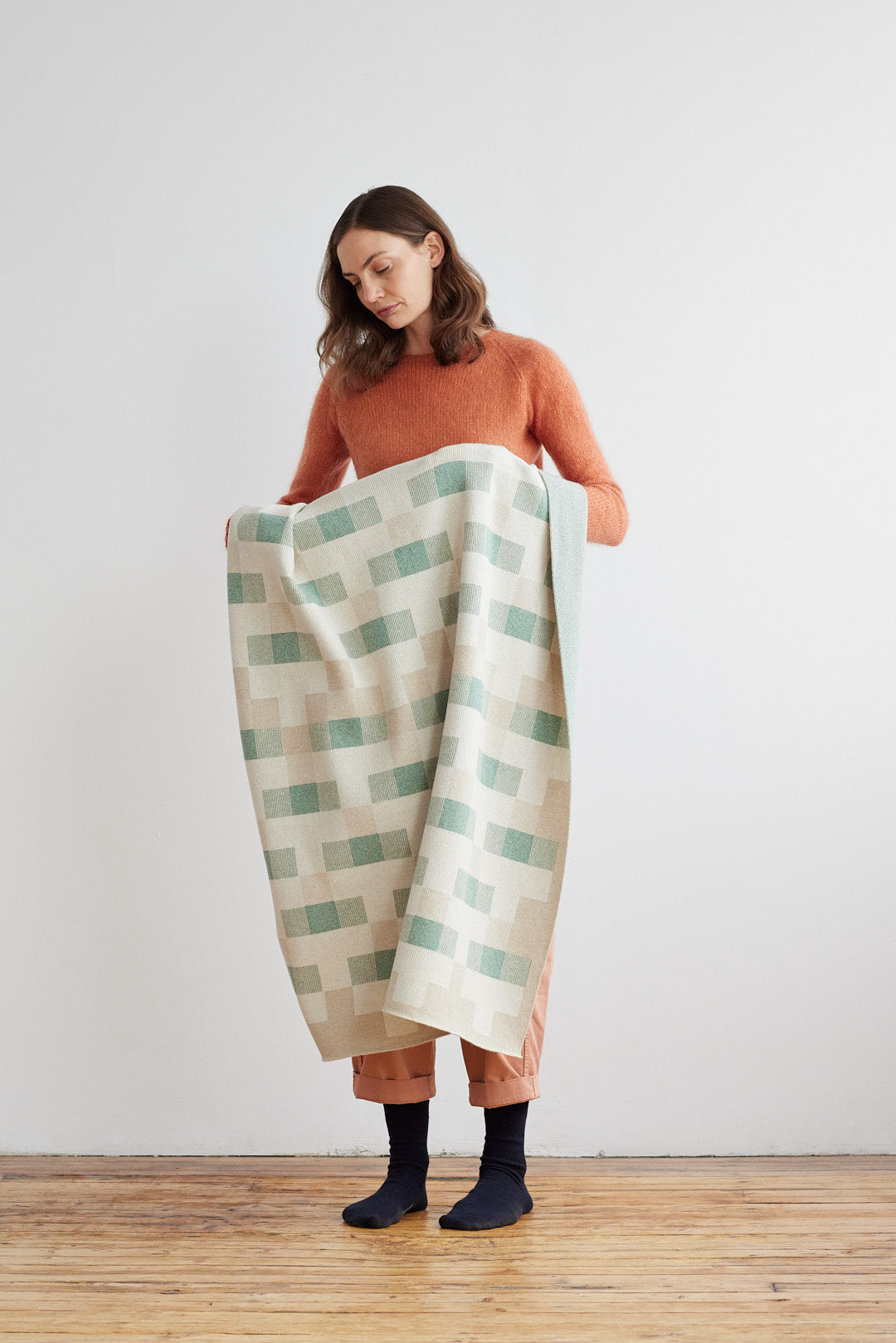Blanket "Faro" - Oatmeal & Willow