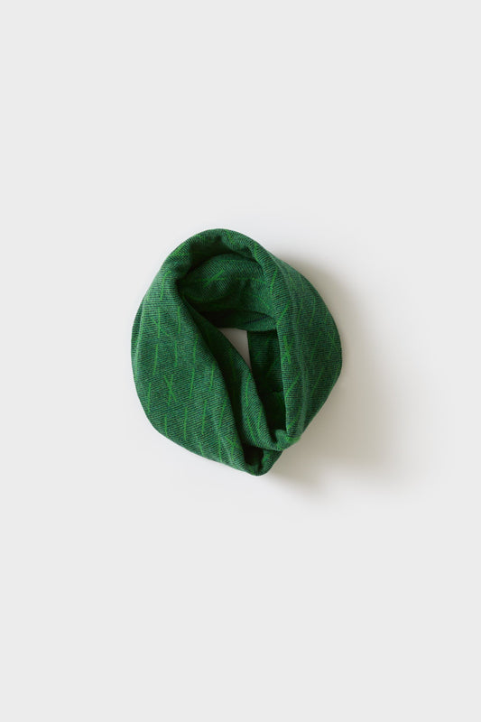 Circle Scarf "Forest" - Oxide Green & Ink