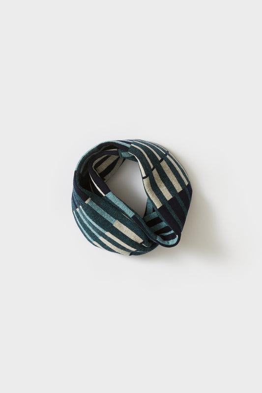 Circle Scarf "Harbour" - Navy & Ink