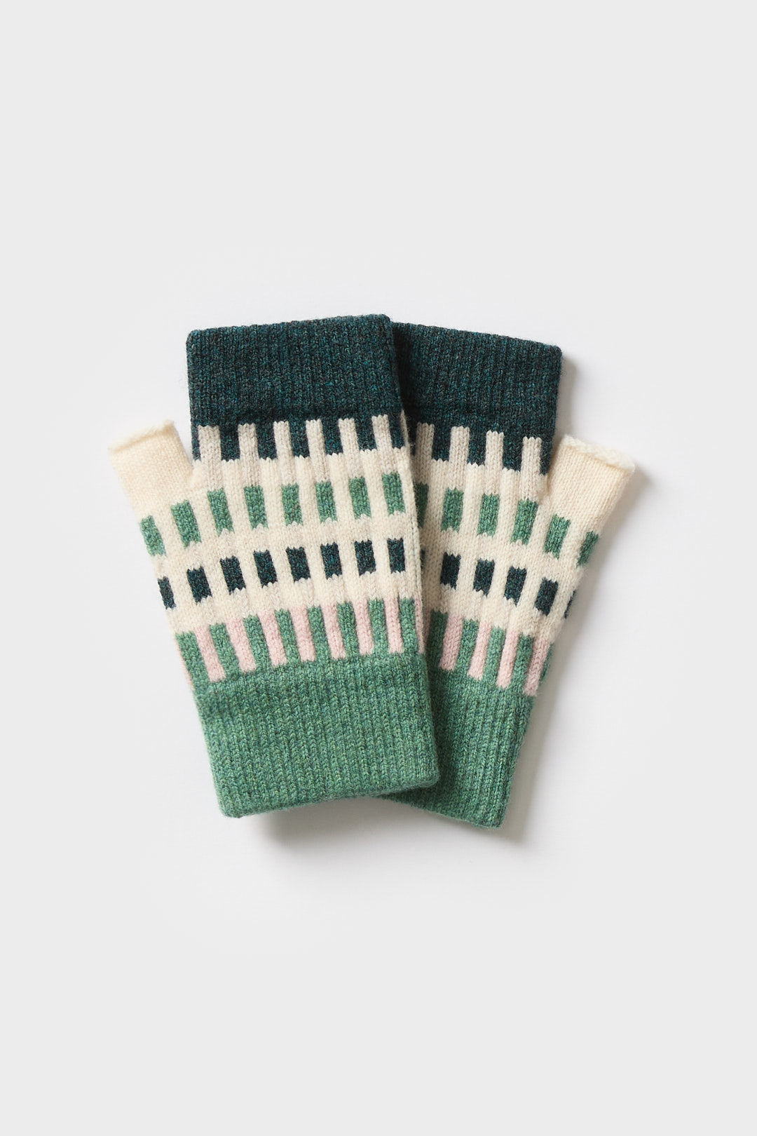 Fingerless Mitten "Harbour" - Willow & Seashell