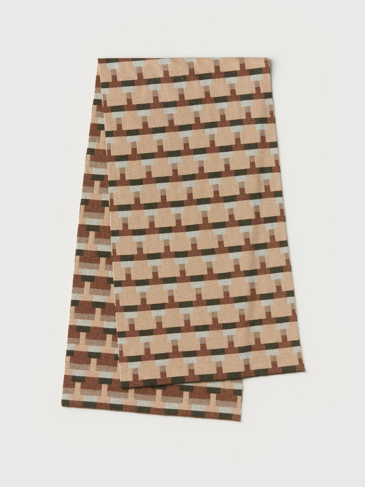 Scarf "Basket" - Barley, Hazelnut & Nettle