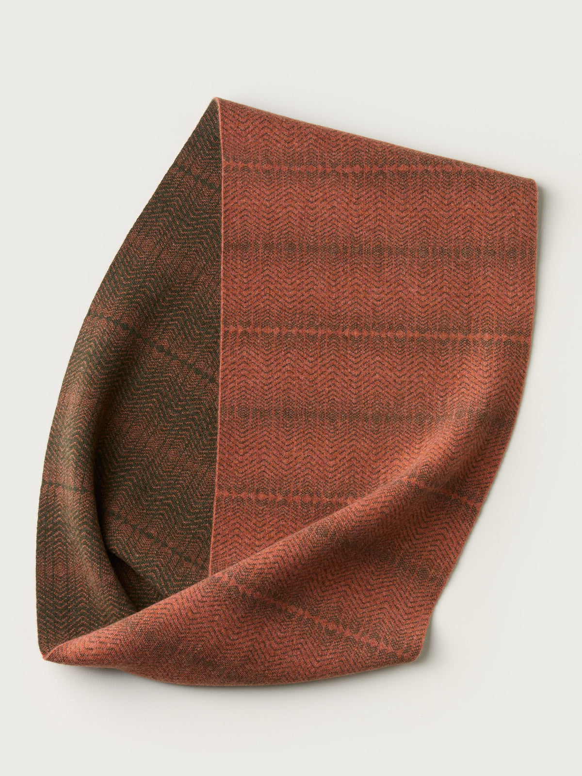 Circle Scarf "Brackish" - Iron Oxide & Nettle
