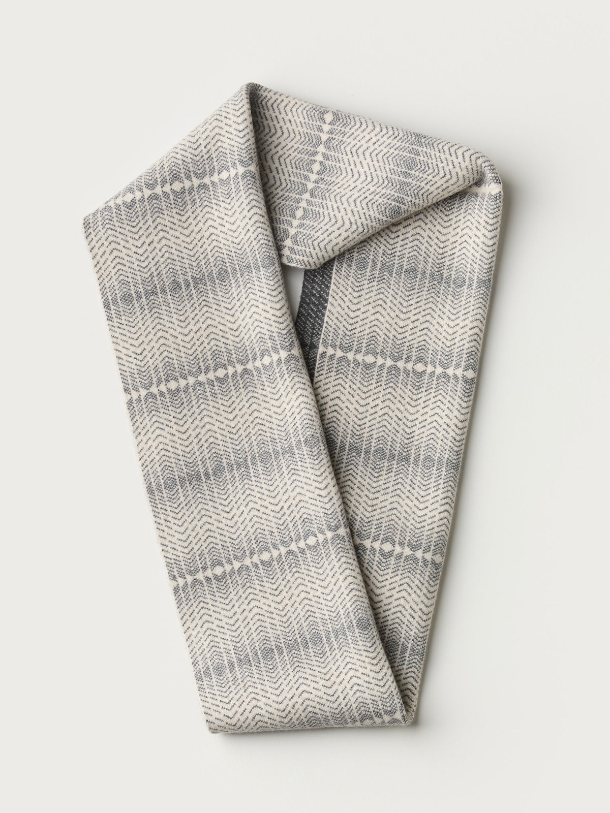 Circle Scarf "Brackish" - Almond & Wolf Grey