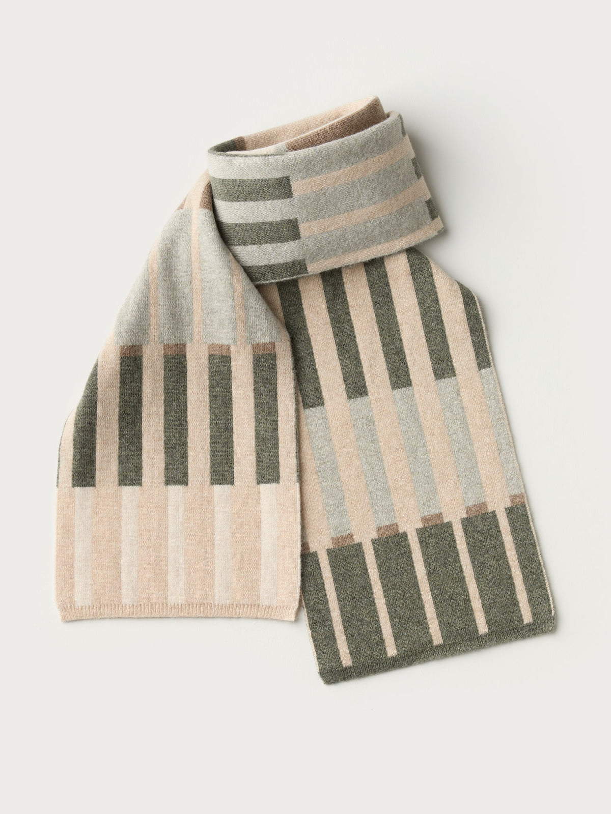 Small Scarf "Harbour" - Oat, Moss, Birch