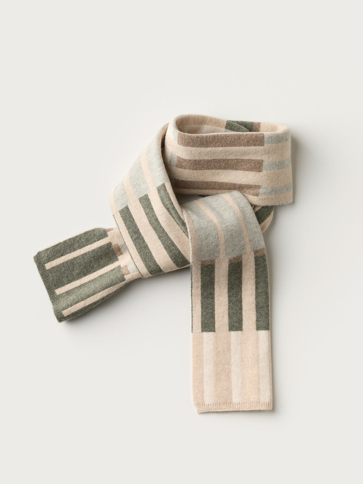 Small Scarf "Harbour" - Oat, Moss, Birch