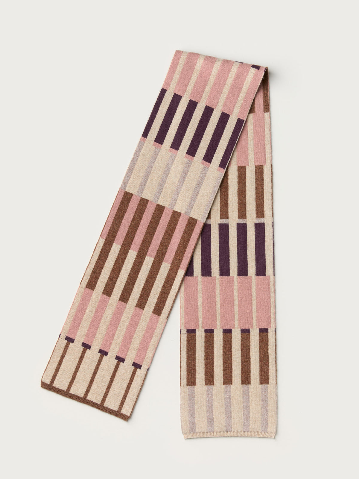 Small Scarf "Harbour" - Oat, Bramble, Sweetpea