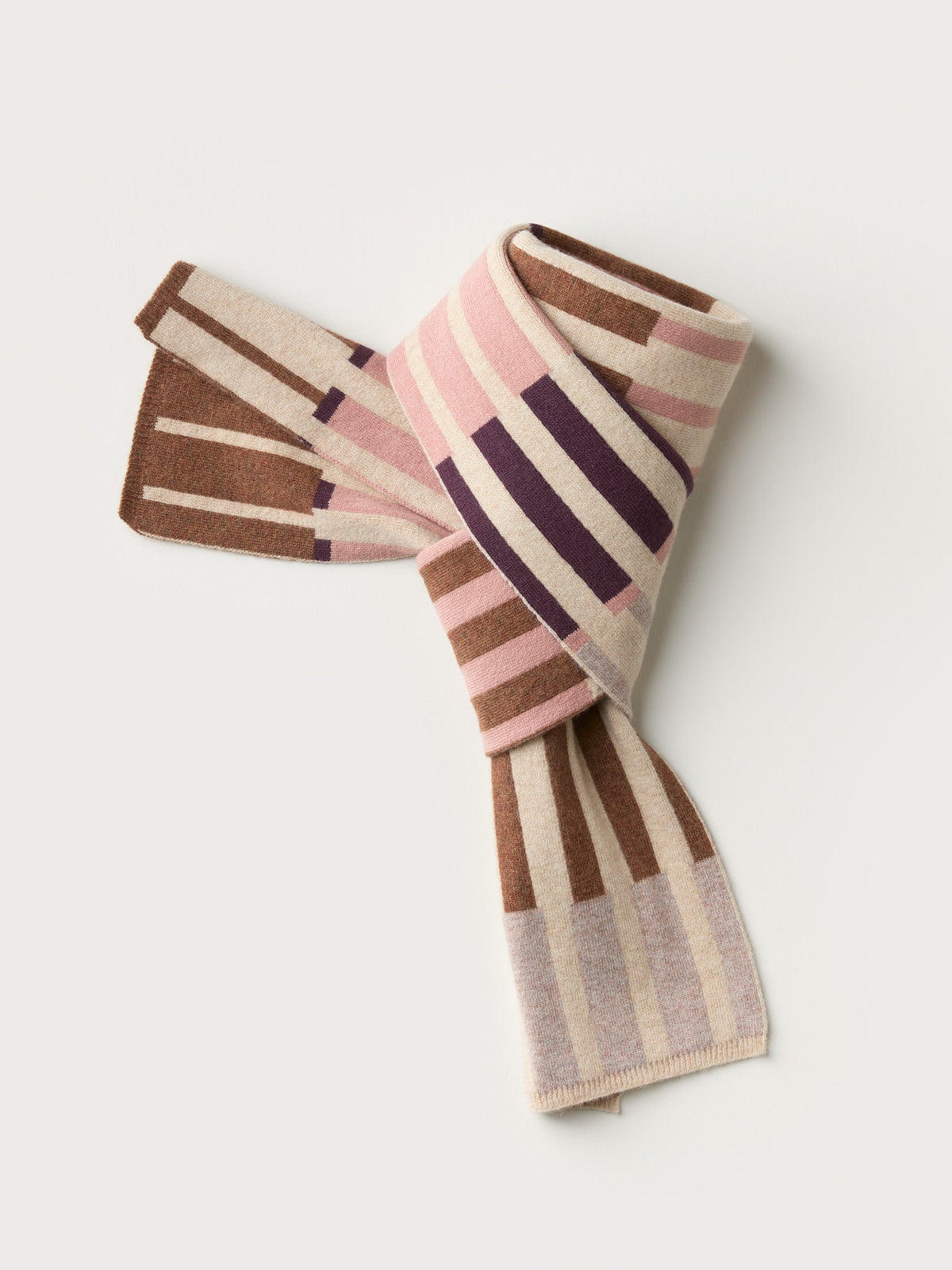 Small Scarf "Harbour" - Oat, Bramble, Sweetpea