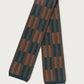 Small Scarf "Garden" - Hazelnut & Ink