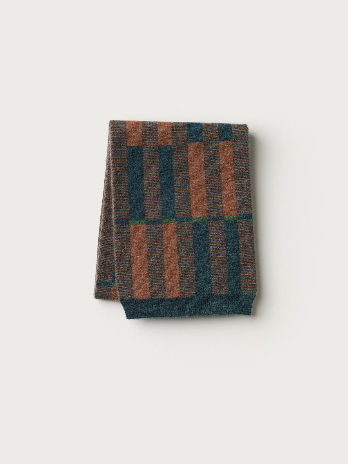 Small Scarf "Garden" - Hazelnut & Ink