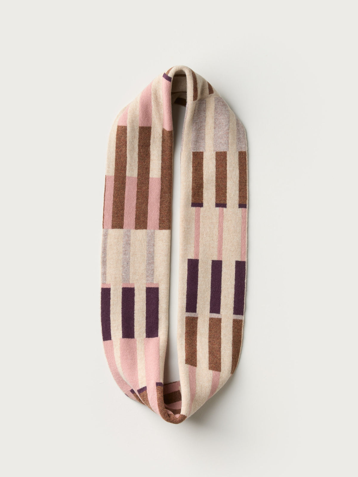 Circle Scarf "Harbour" - Oat, Bramble, Sweetpea