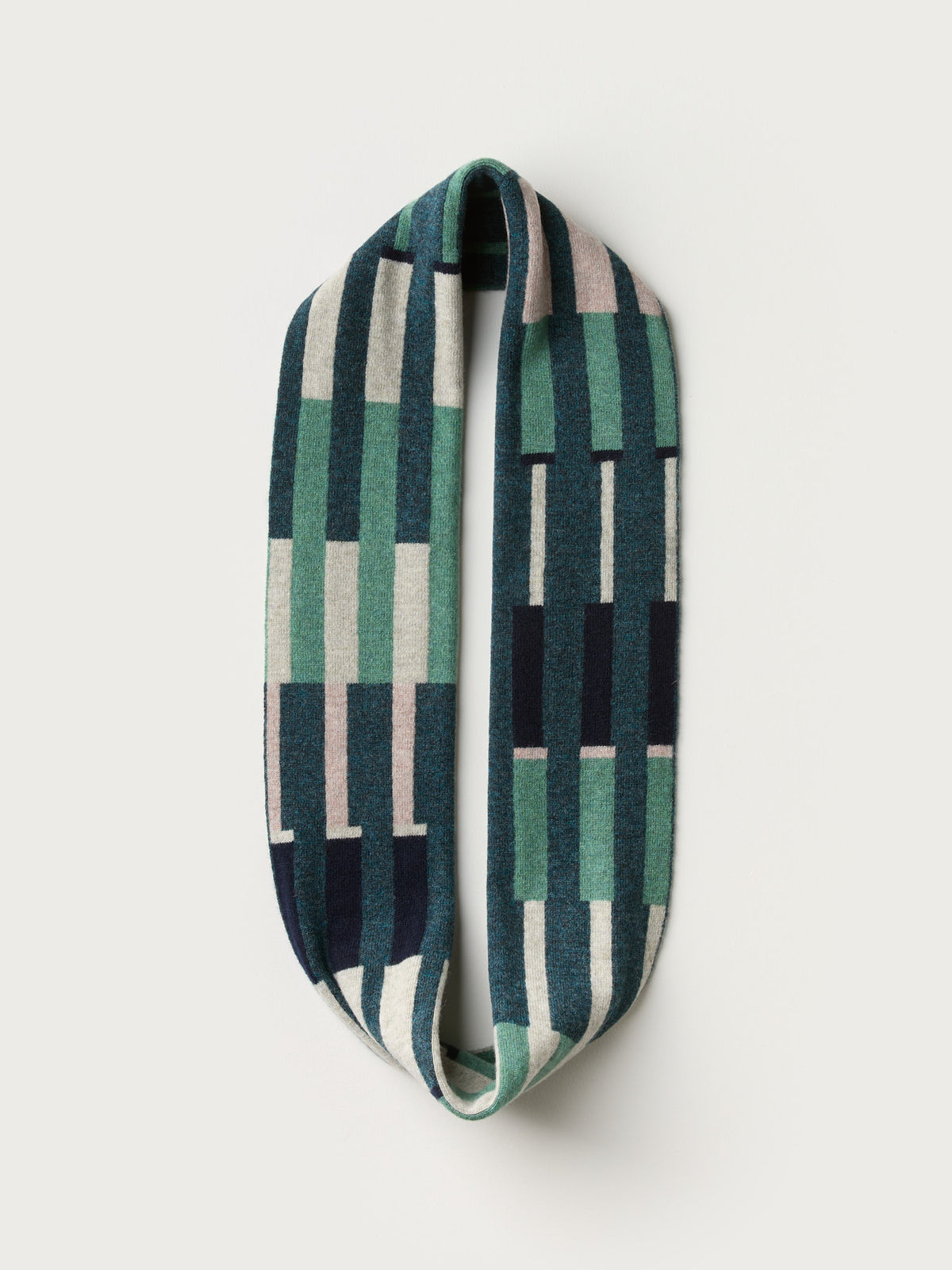 Circle Scarf "Harbour" - Willow, Ink, Dulse