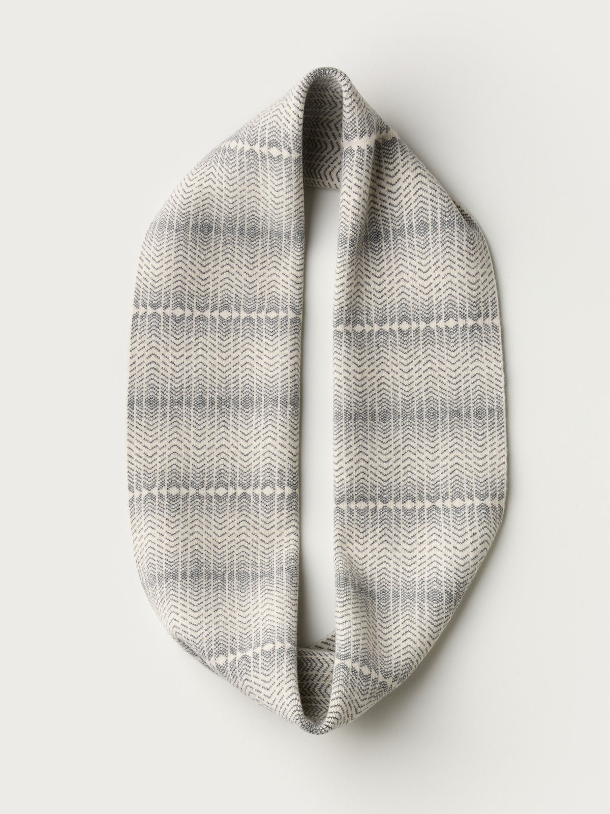 Circle Scarf "Brackish" - Almond & Wolf Grey