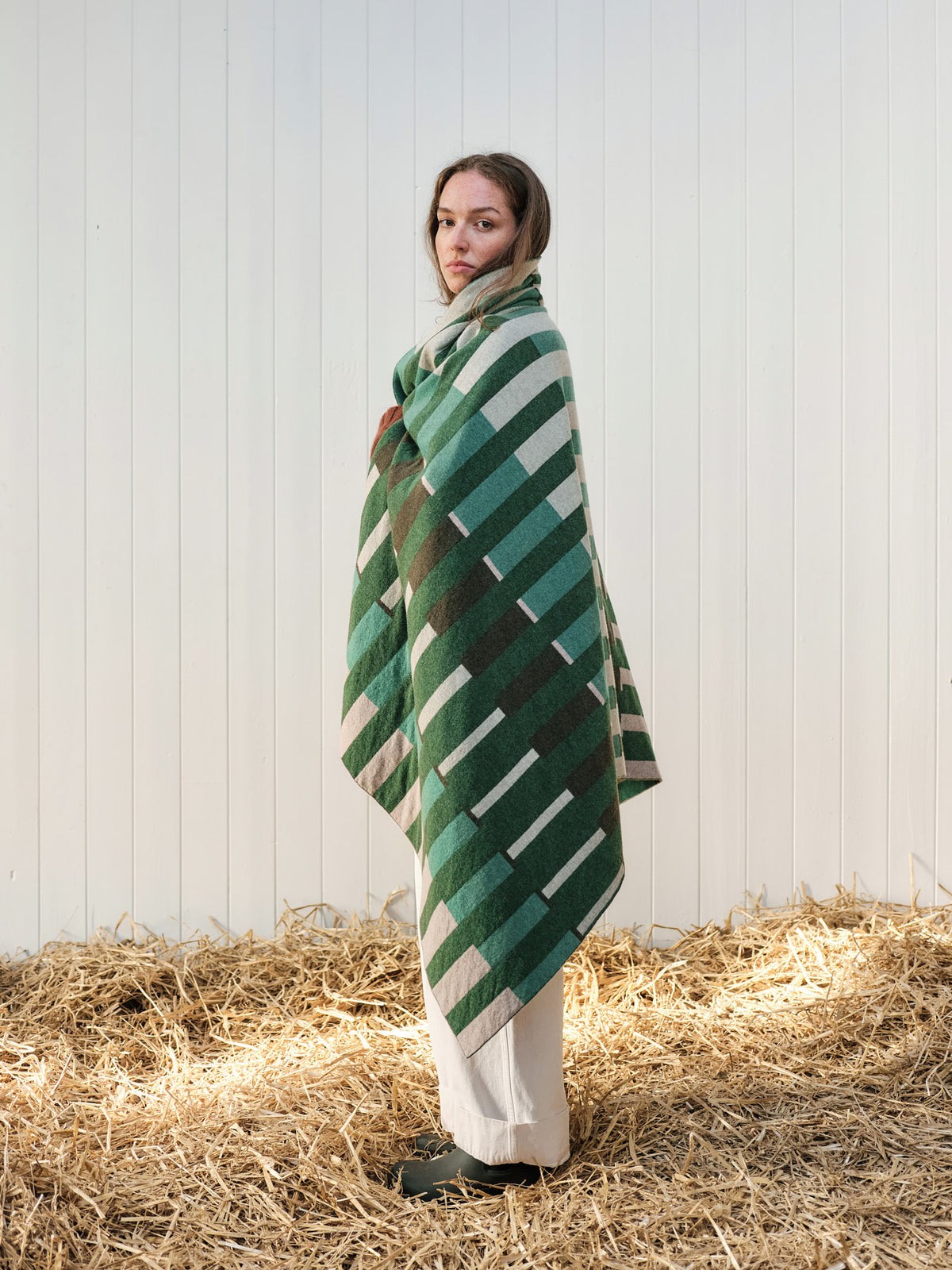 Blanket "Harbour" - Pine, Nettle, Willow