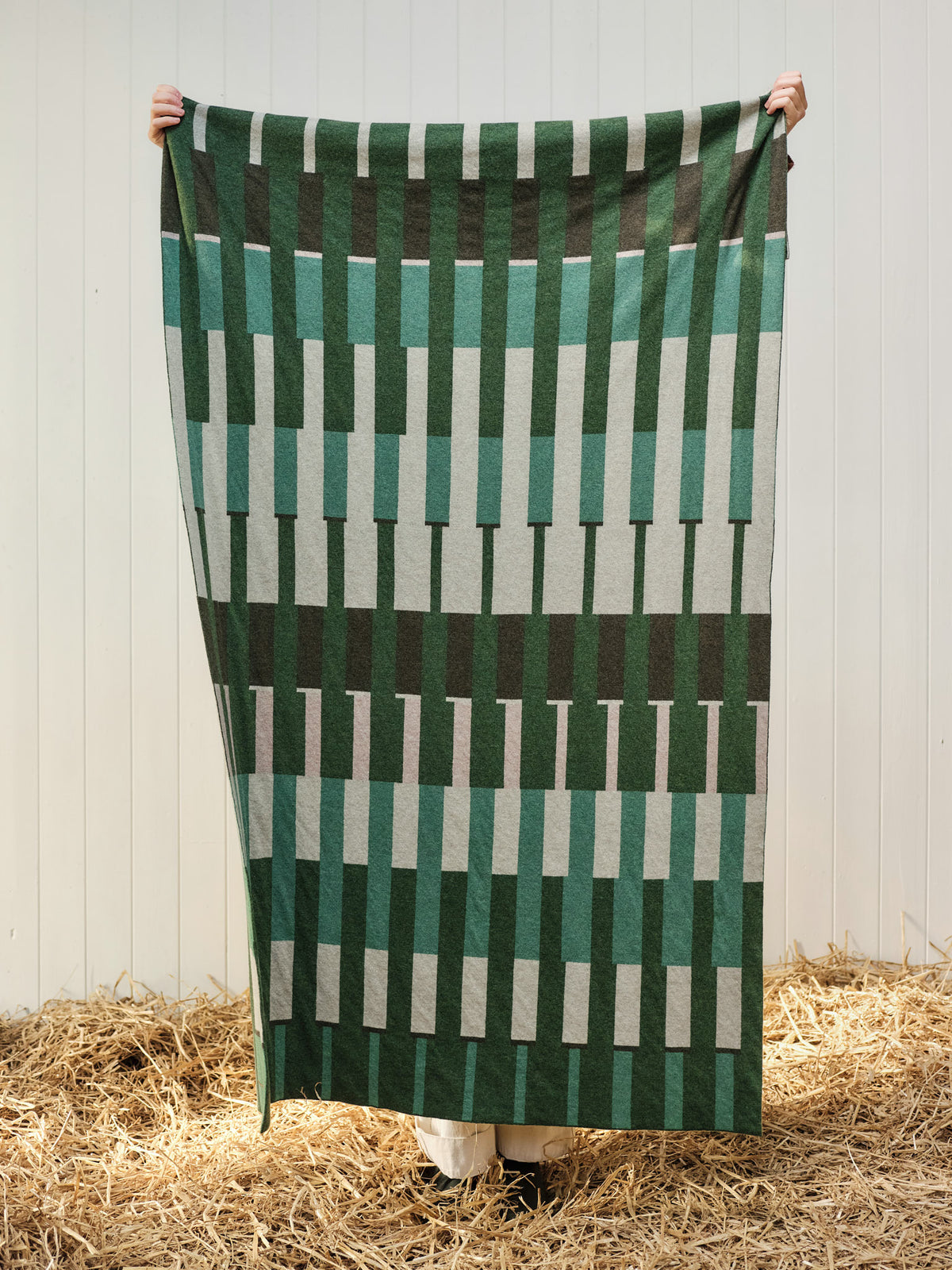 Blanket "Harbour" - Pine, Nettle, Willow