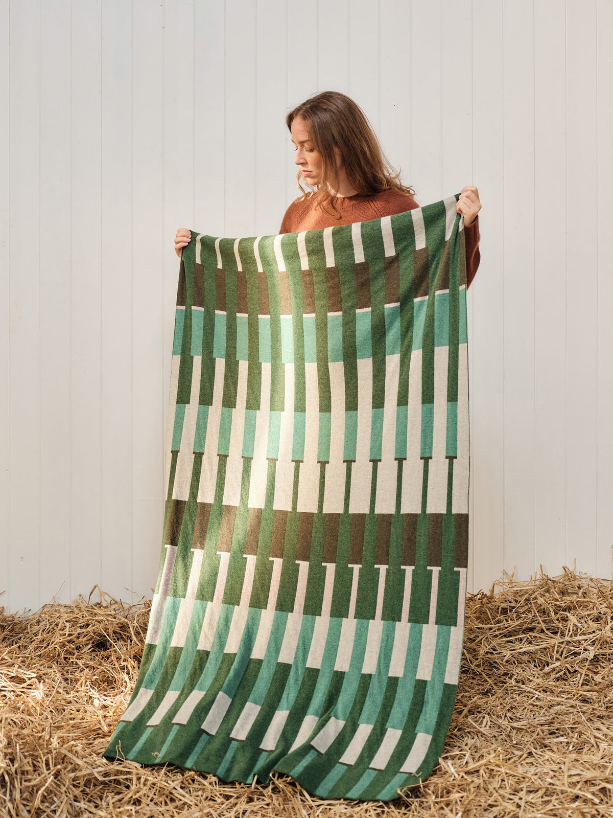 Blanket "Harbour" - Pine, Nettle, Willow