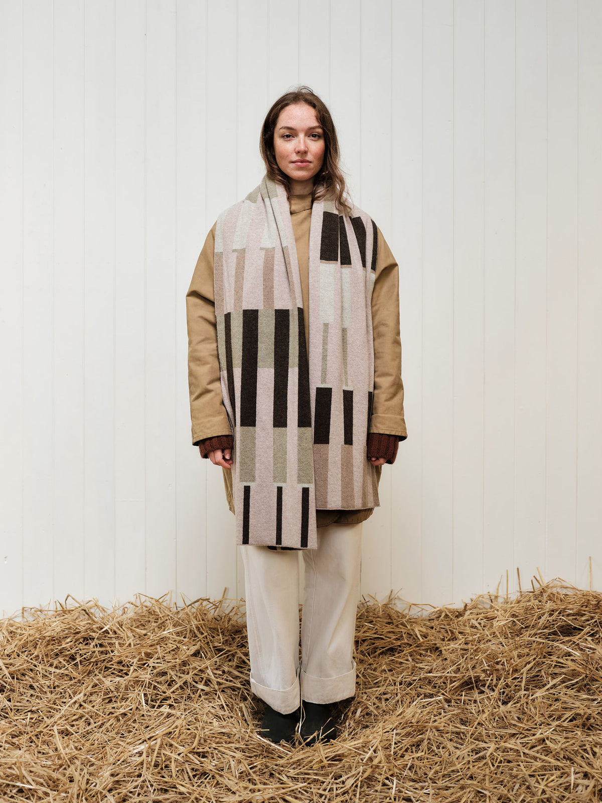 Scarf "Harbour" - Dulse, Loam, Seagrass