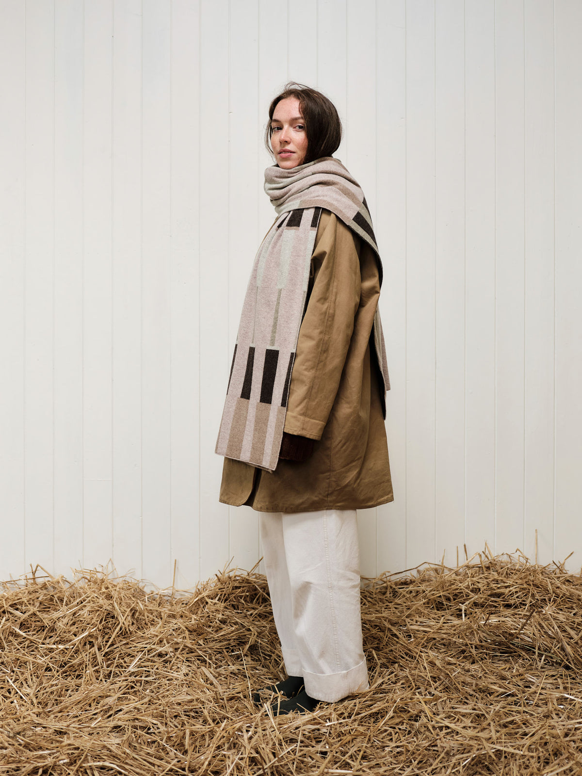 Scarf "Harbour" - Dulse, Loam, Seagrass