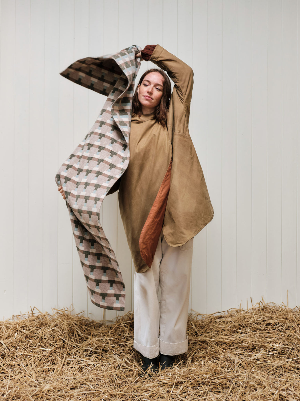 Scarf "Basket" - Dulse, Moss & Haar