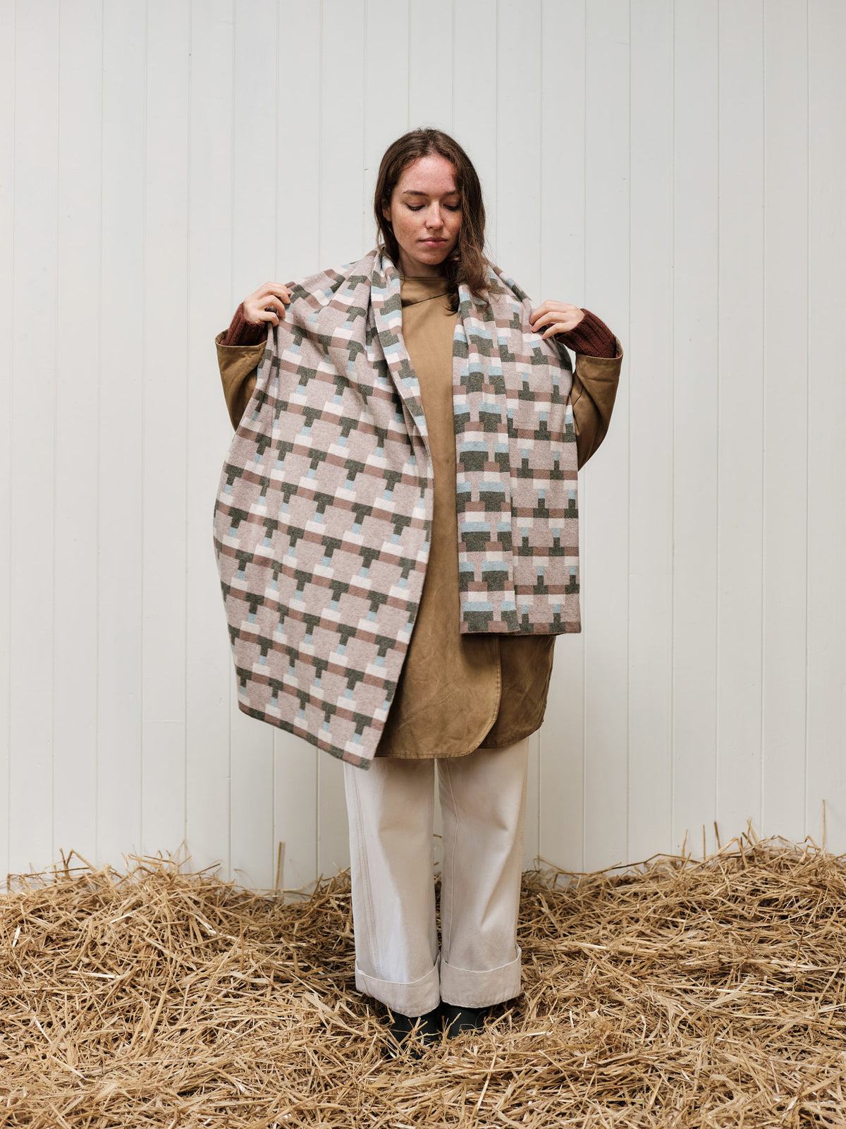 Scarf "Basket" - Dulse, Moss & Haar