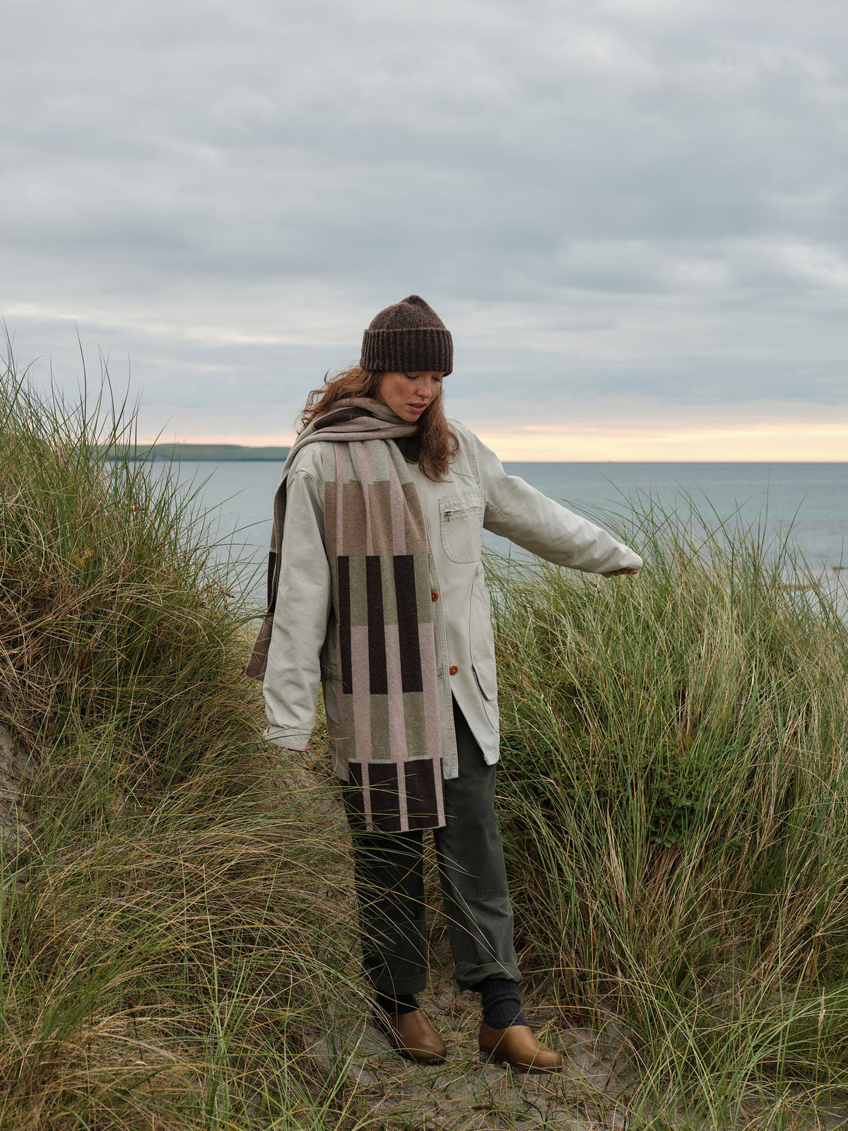 Scarf "Harbour" - Dulse, Loam, Seagrass