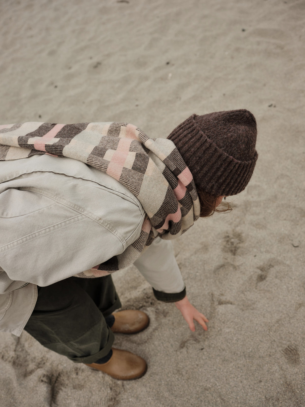 Scarf "Stockholm" - Oat, Loam, Sweetpea