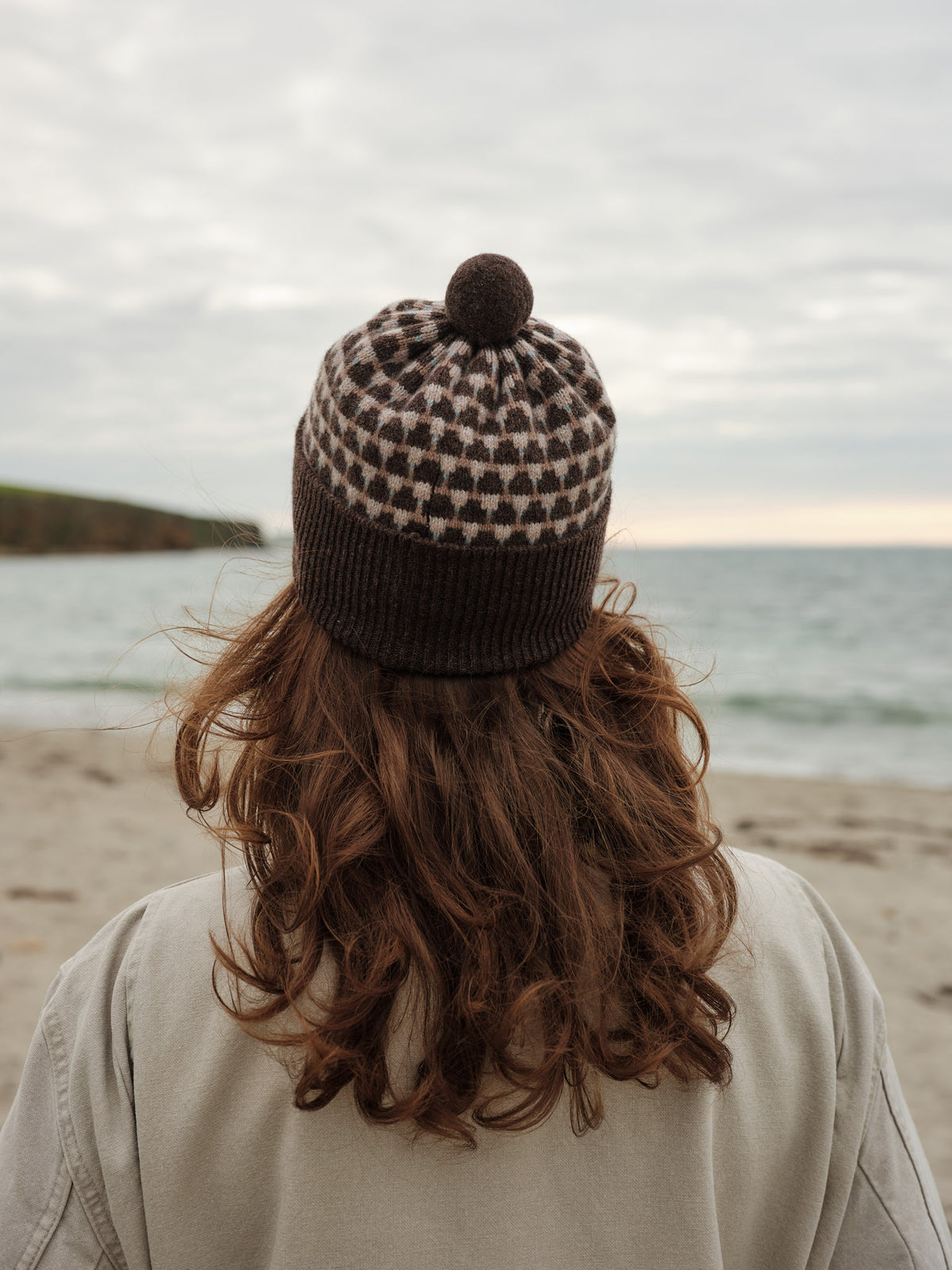 Pom Hat "Basket" - Loam, Dulse, Haar