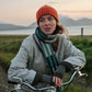 Small Scarf "Harbour" - Willow, Ink, Dulse