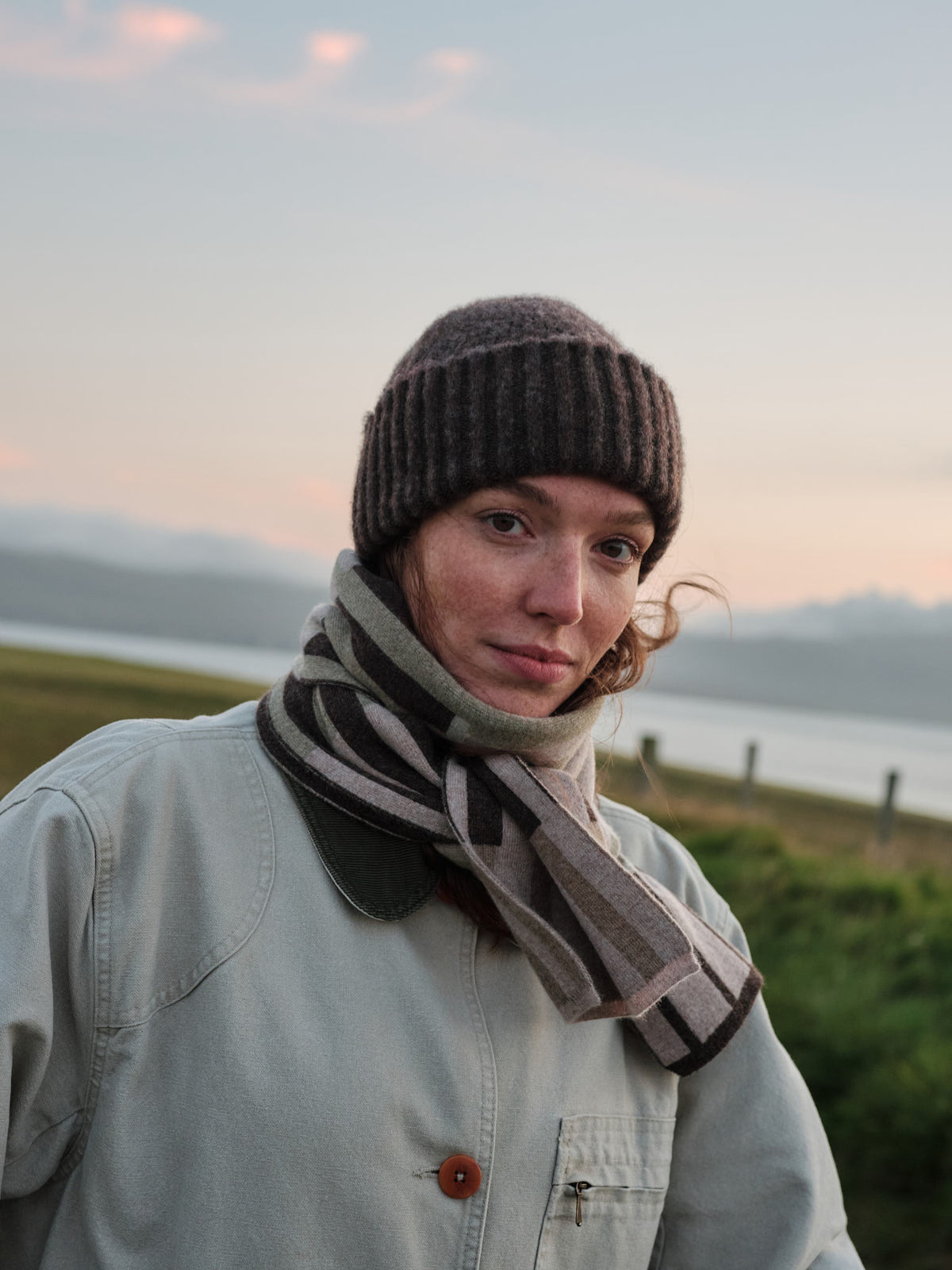 Small Scarf "Harbour" - Dulse, Loam, Seagrass