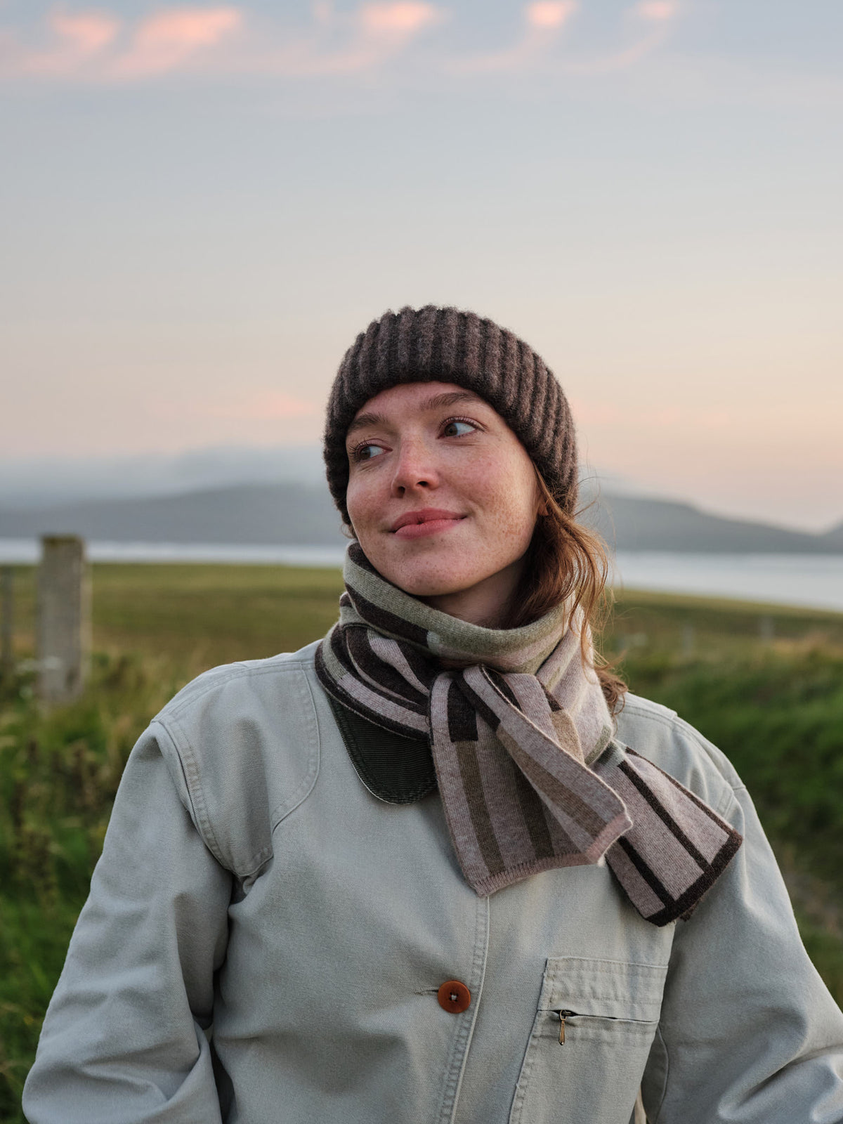 Small Scarf "Harbour" - Dulse, Loam, Seagrass
