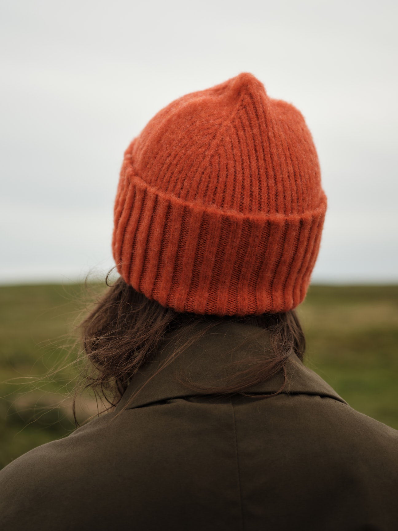 Brushed Hat "Catkin" - Tomato