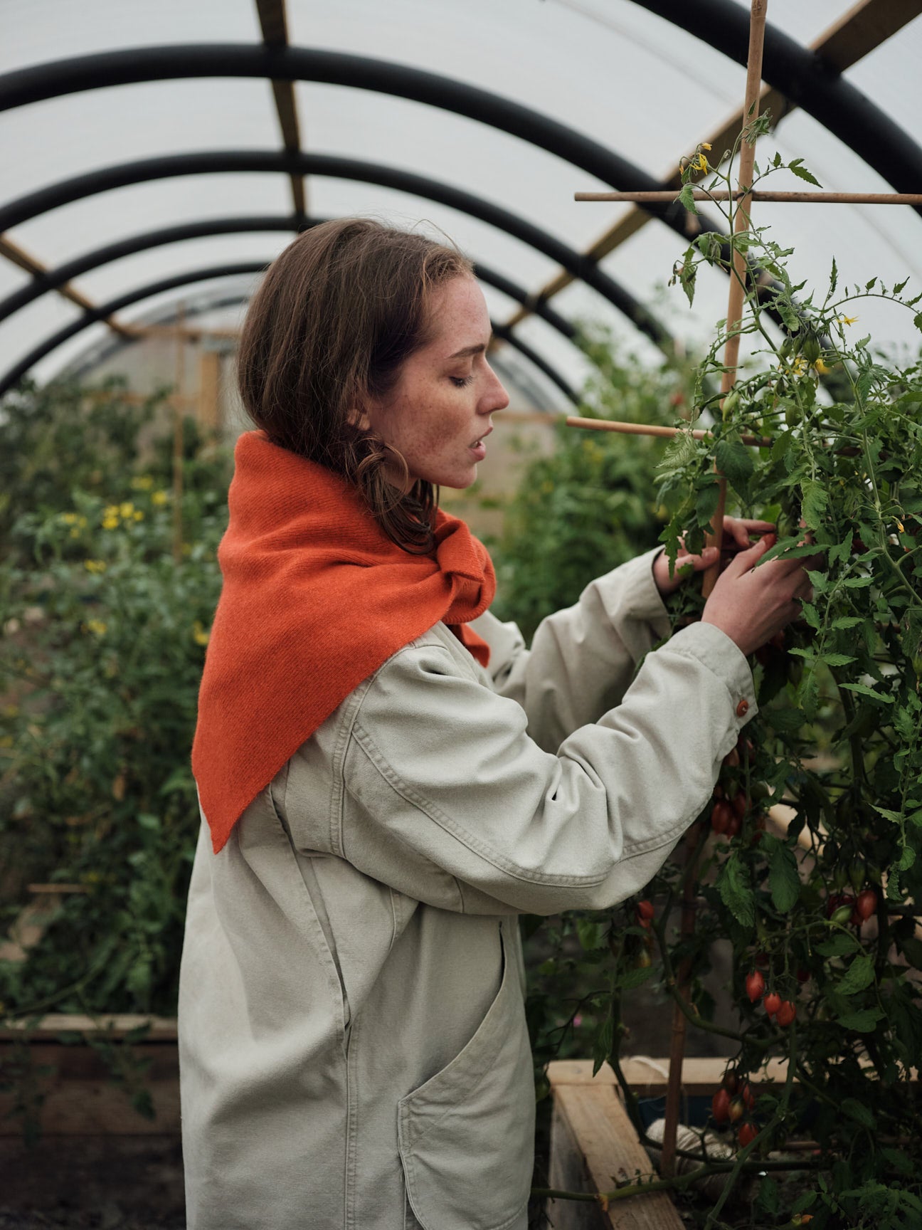 Scarf "Swift Tail" - Tomato