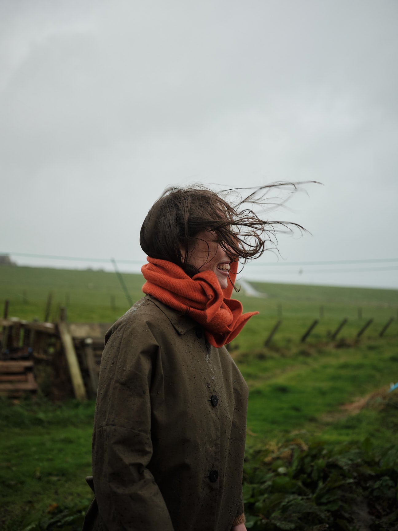 Scarf "Swift Tail" - Tomato