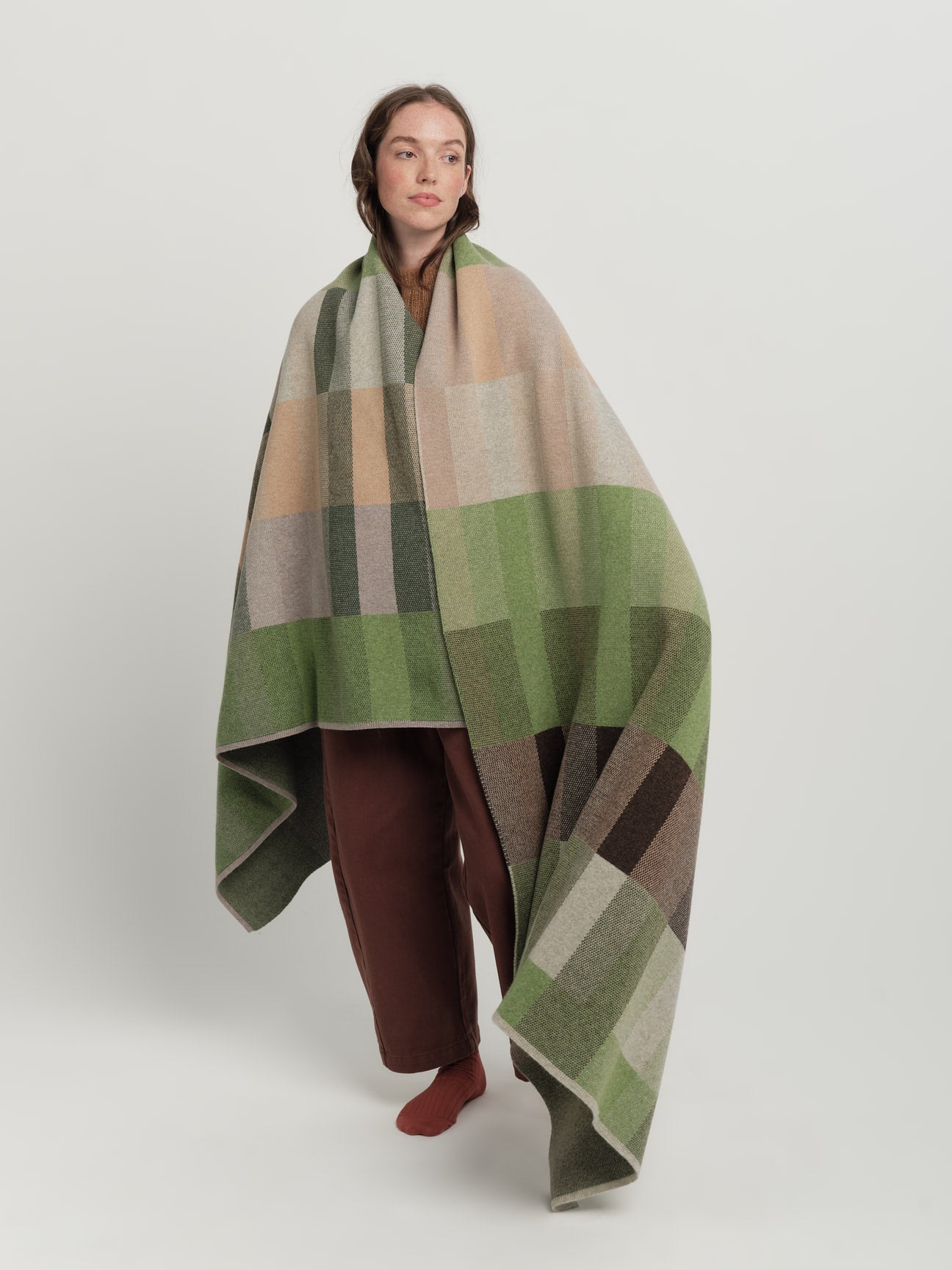 Blanket "Acre" - Field Green, Barley, Dove