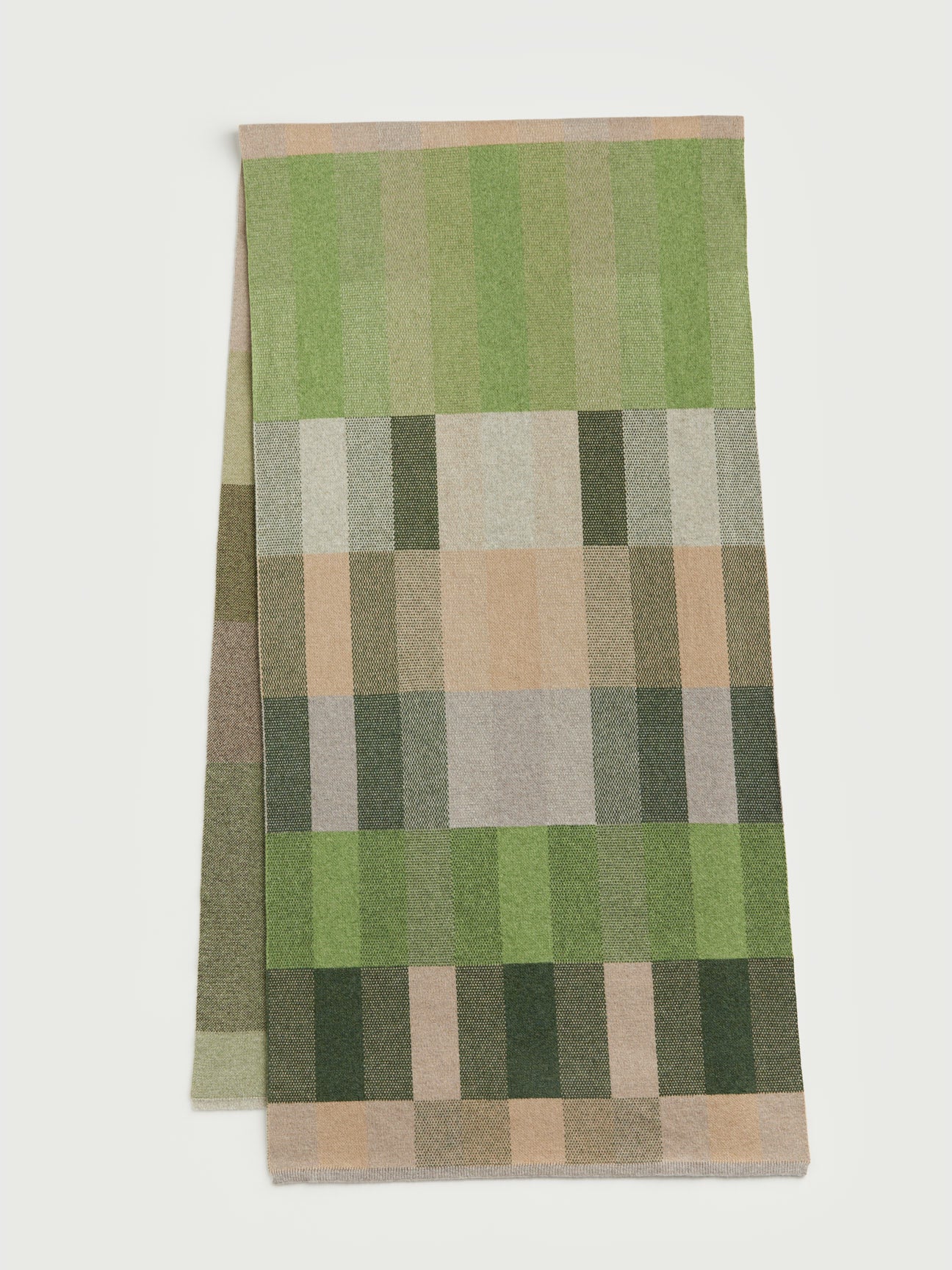 Scarf "Acre" - Field Green, Barley, Dove