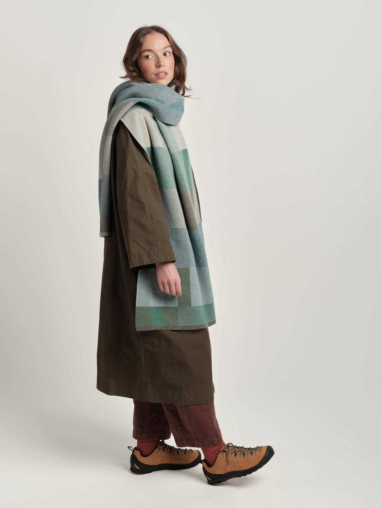 Scarf "Acre" - North Sea, Willow, Moss