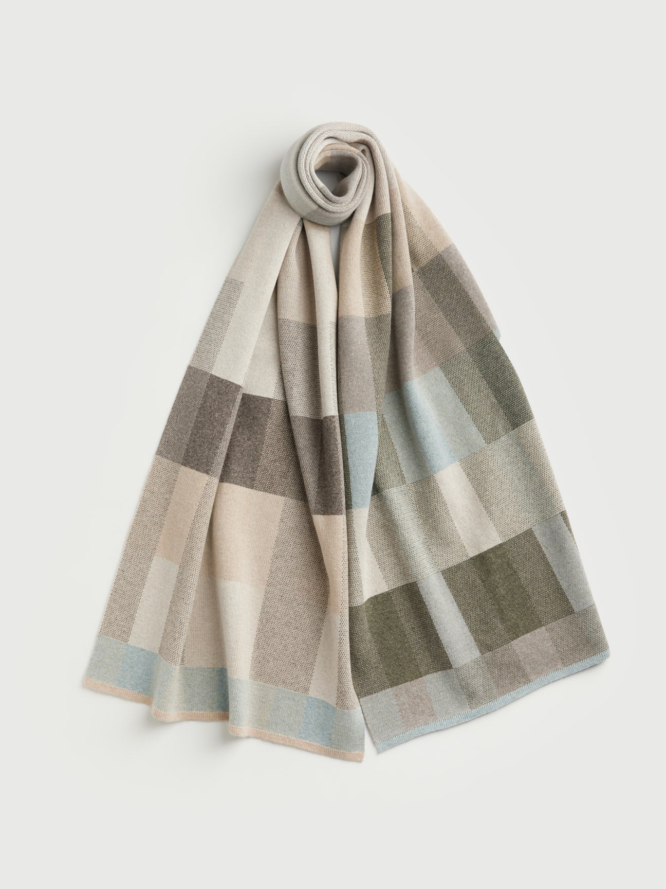 Scarf "Acre" - Haar, Dove, Moss (Pre-Order, shipping from 8th December)