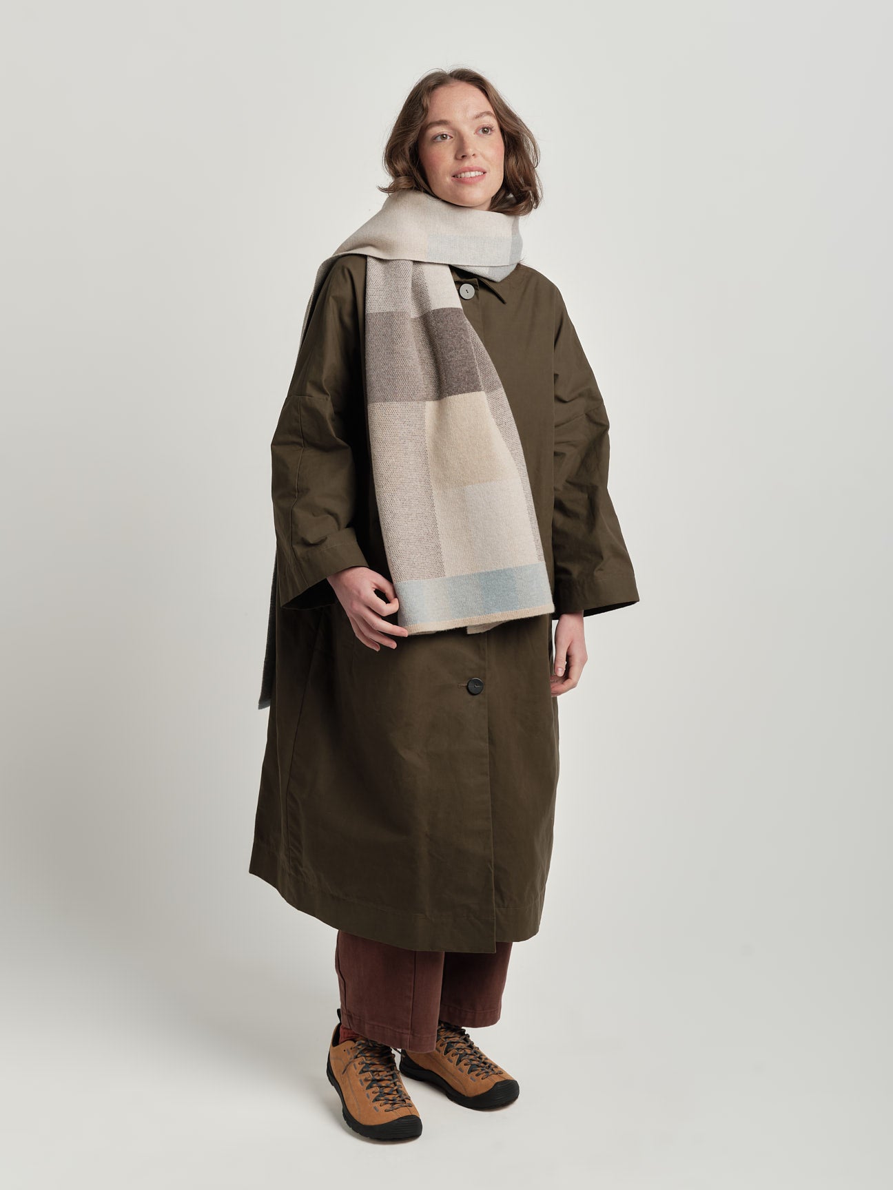 Scarf "Acre" - Haar, Dove, Moss (Pre-Order, shipping from 8th December)